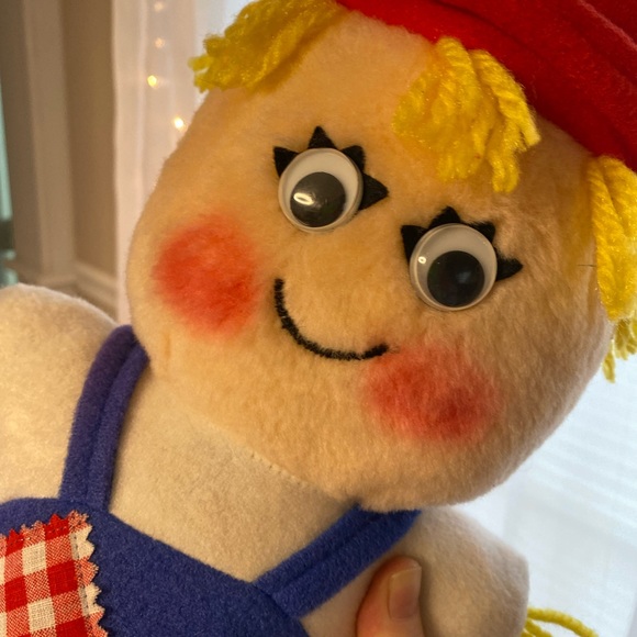 1982 and 1983 del monte Reddie tomato and shoo-shoo scarecrow vintage plushies - Picture 3 of 15